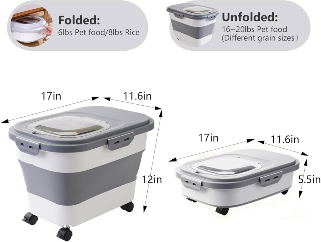 Cat and Dog Food Storage Containers